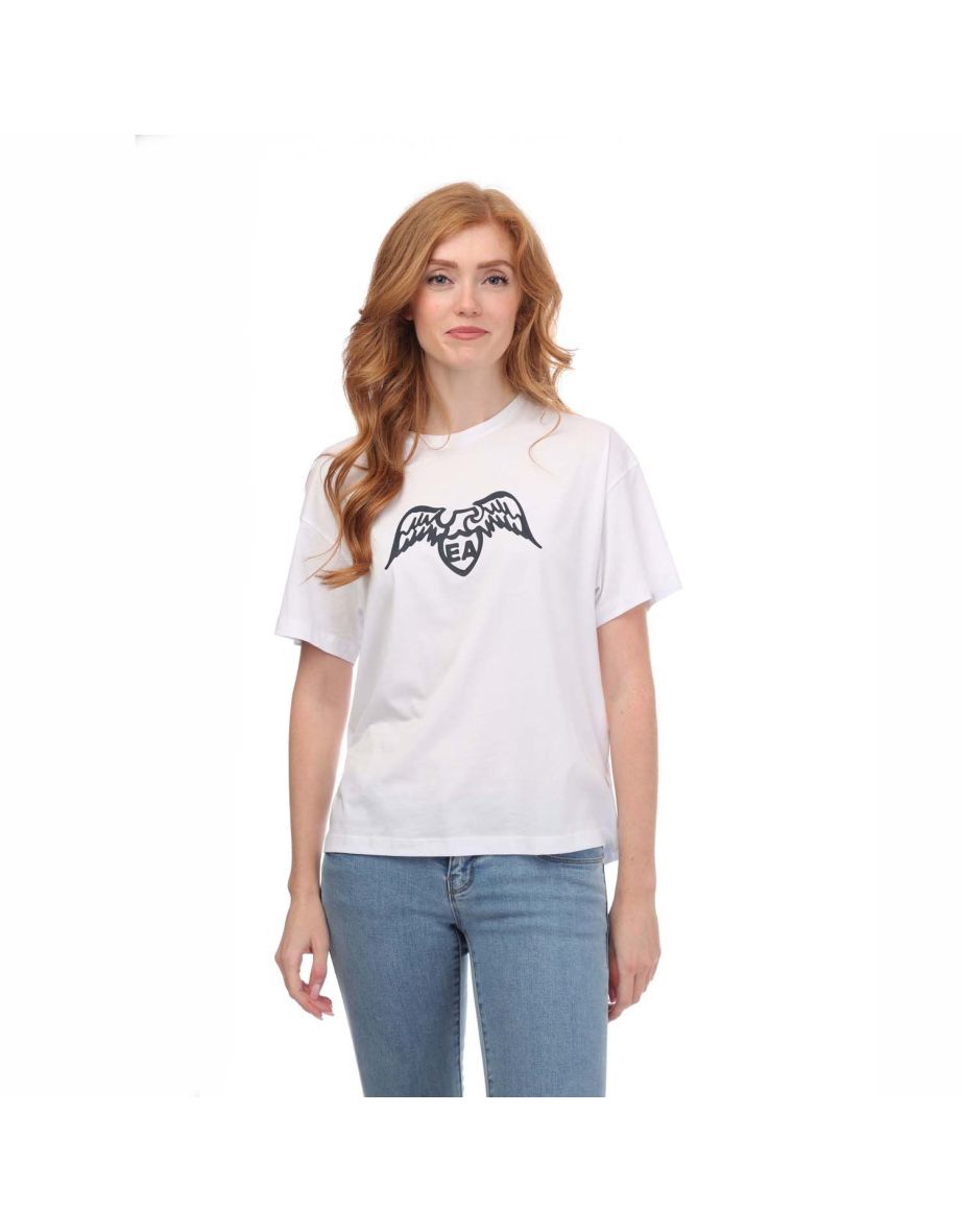 Women's Armani Graphic T-Shirt in White