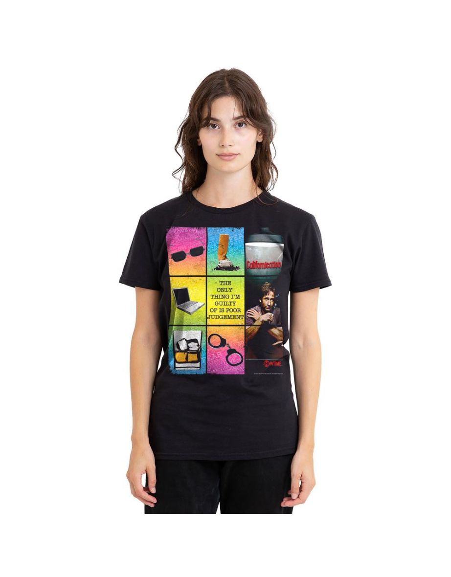Californication Unisex Adult Poor Judgement T-Shirt - Black