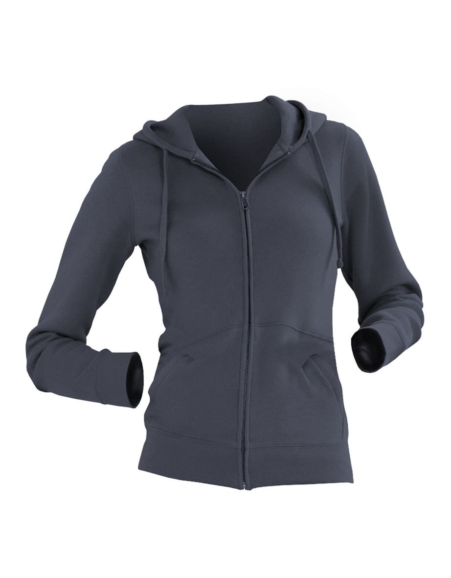 Russell Ladies Premium Authentic Zipped Hoodie (3-Layer Fabric) - Convoy Grey - 1