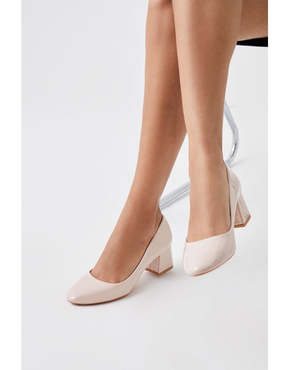 Almond toe pumps low heel new arrivals