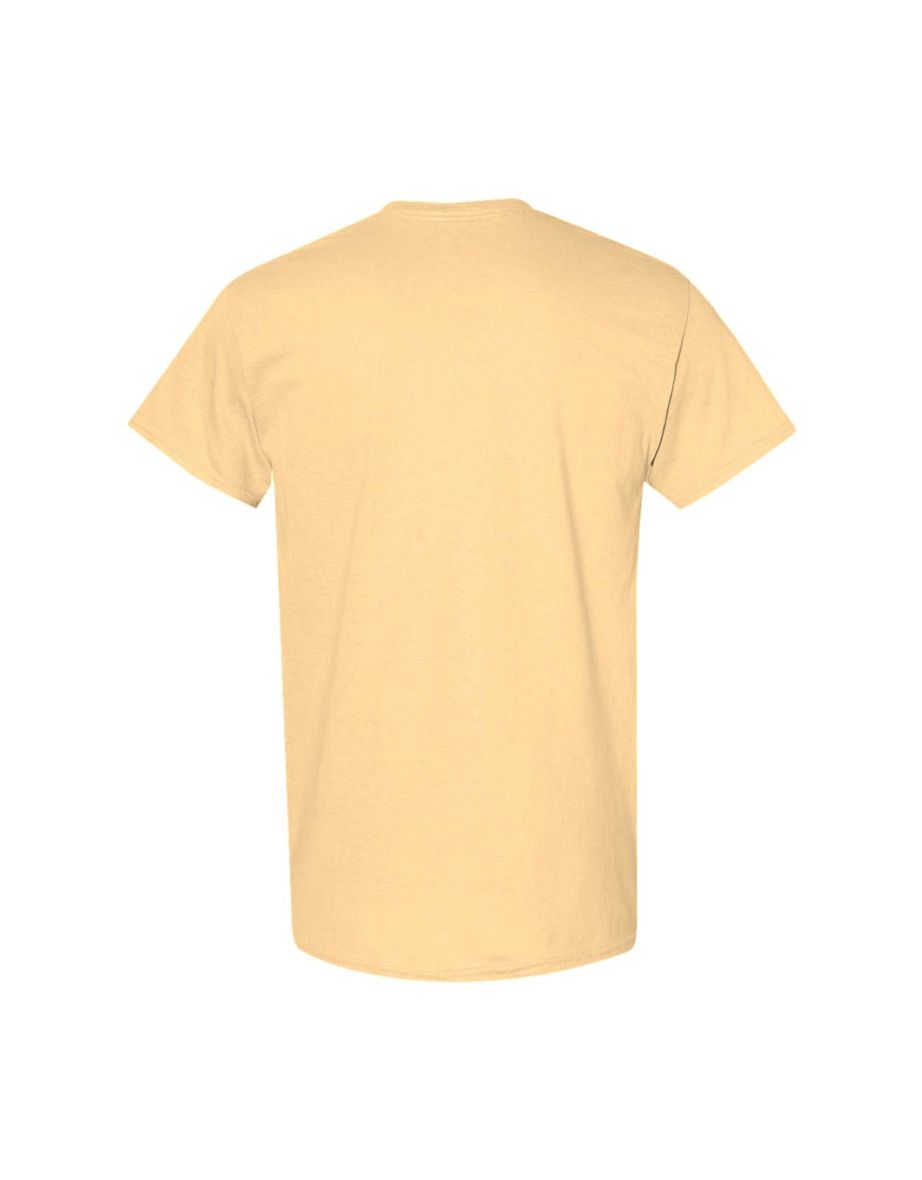 Gildan Mens Heavy Cotton Short Sleeve T-Shirt (Pack Of 5) - Yellow Haze - 1