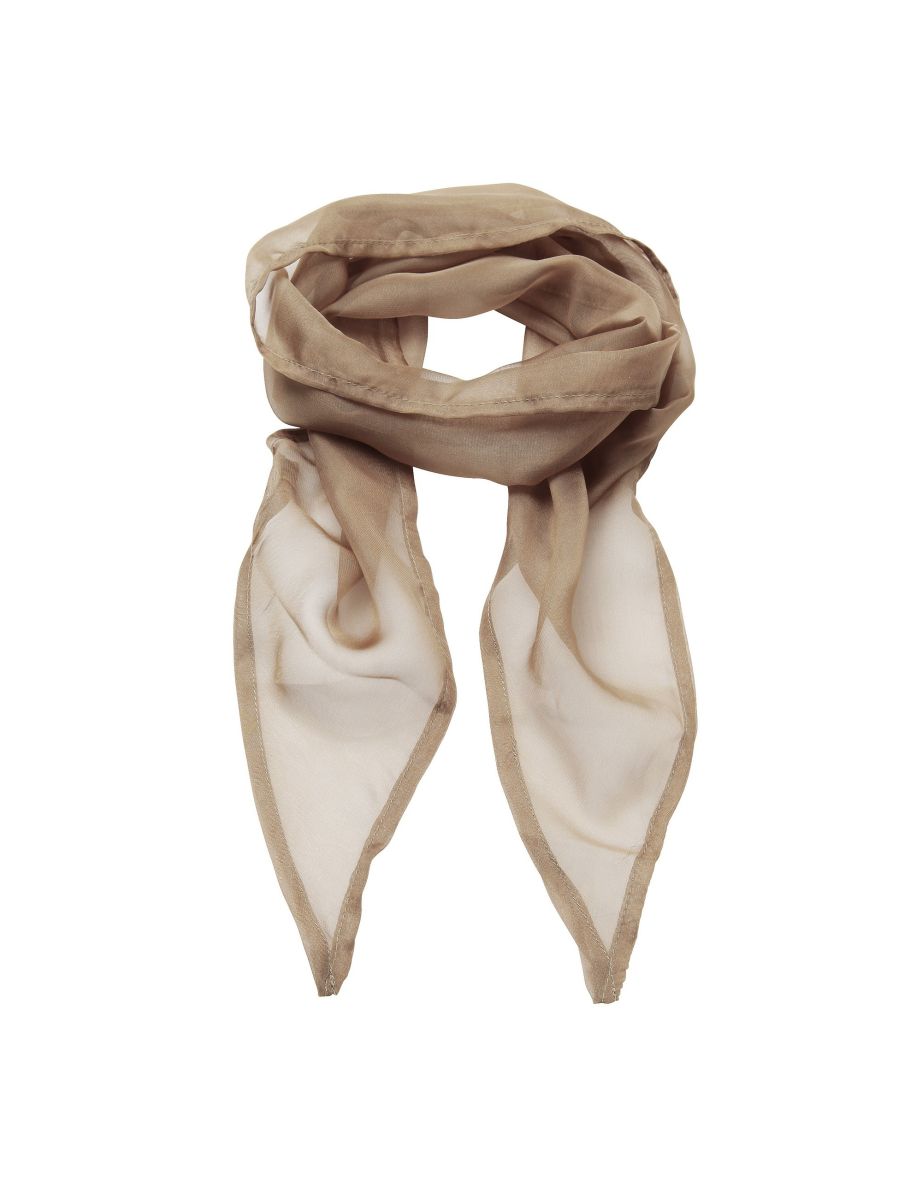 Premier Ladies/Womens Work Chiffon Formal Scarf - Khaki - 1