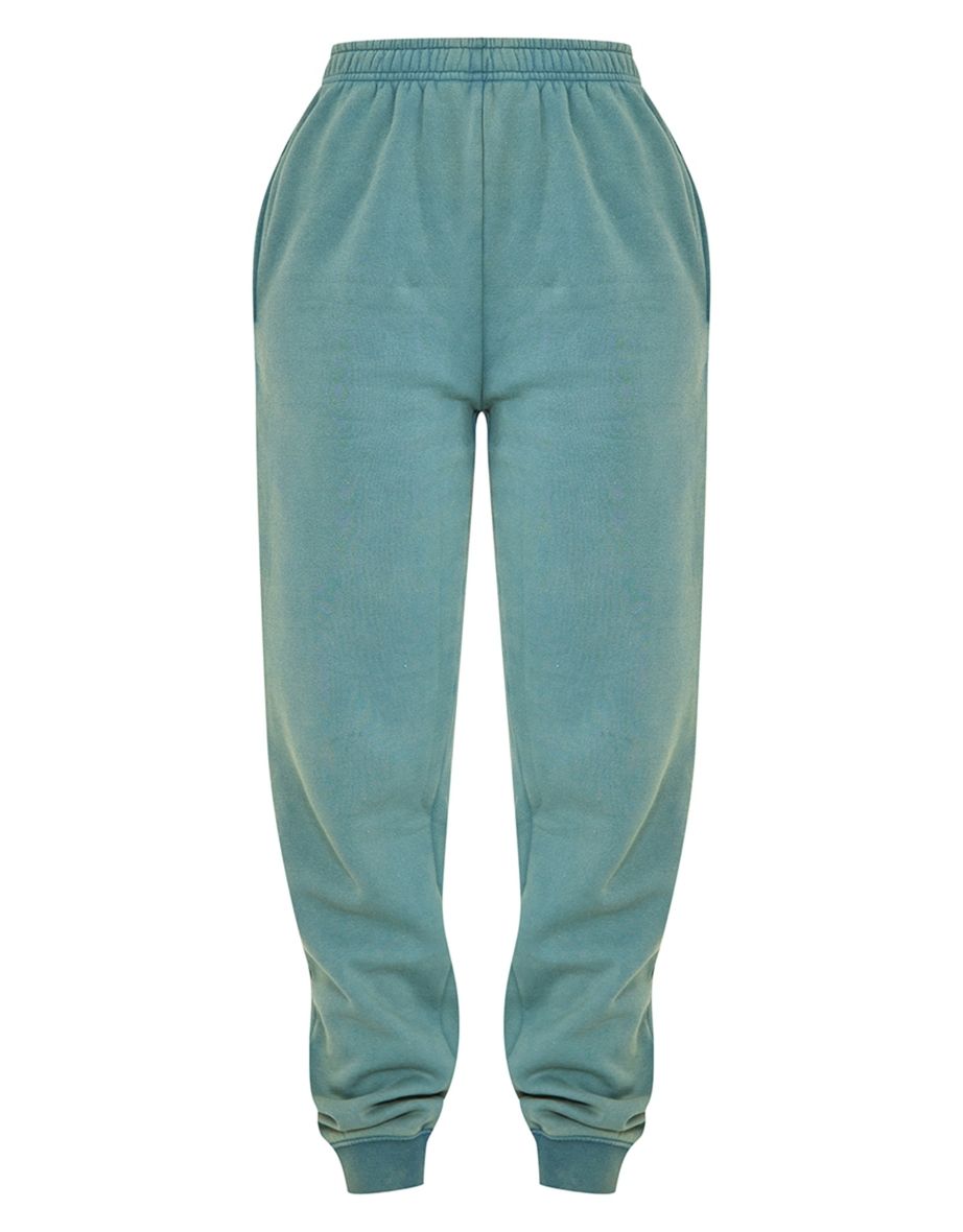 Tall Sea Green Washed Oversized Cuffed Joggers - 4
