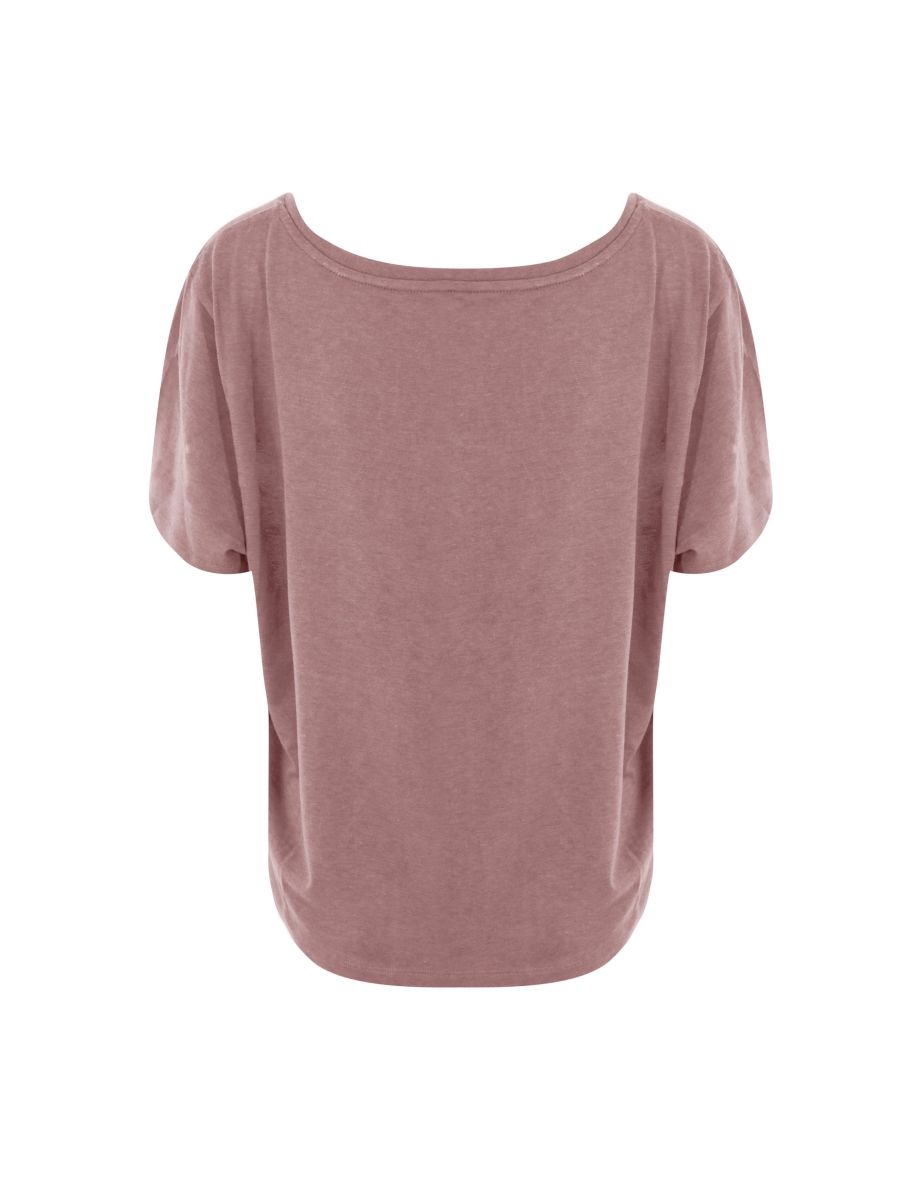Ecologie Womens/Laides Daintree EcoViscose Cropped T-Shirt - Dusty Pink - 1