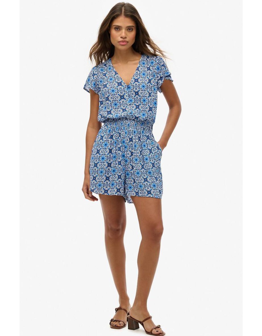 Short Sleeve Playsuit