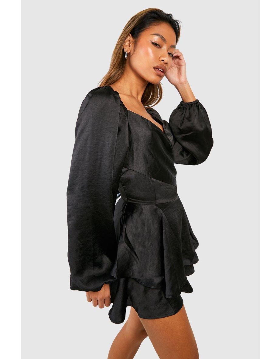 Ruffle store wrap playsuit