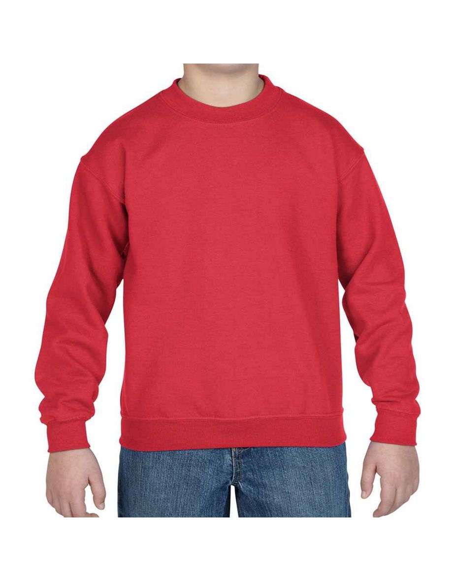 Gildan Childrens/Kids Heavy Blend Drop Shoulder Sweatshirt - Red