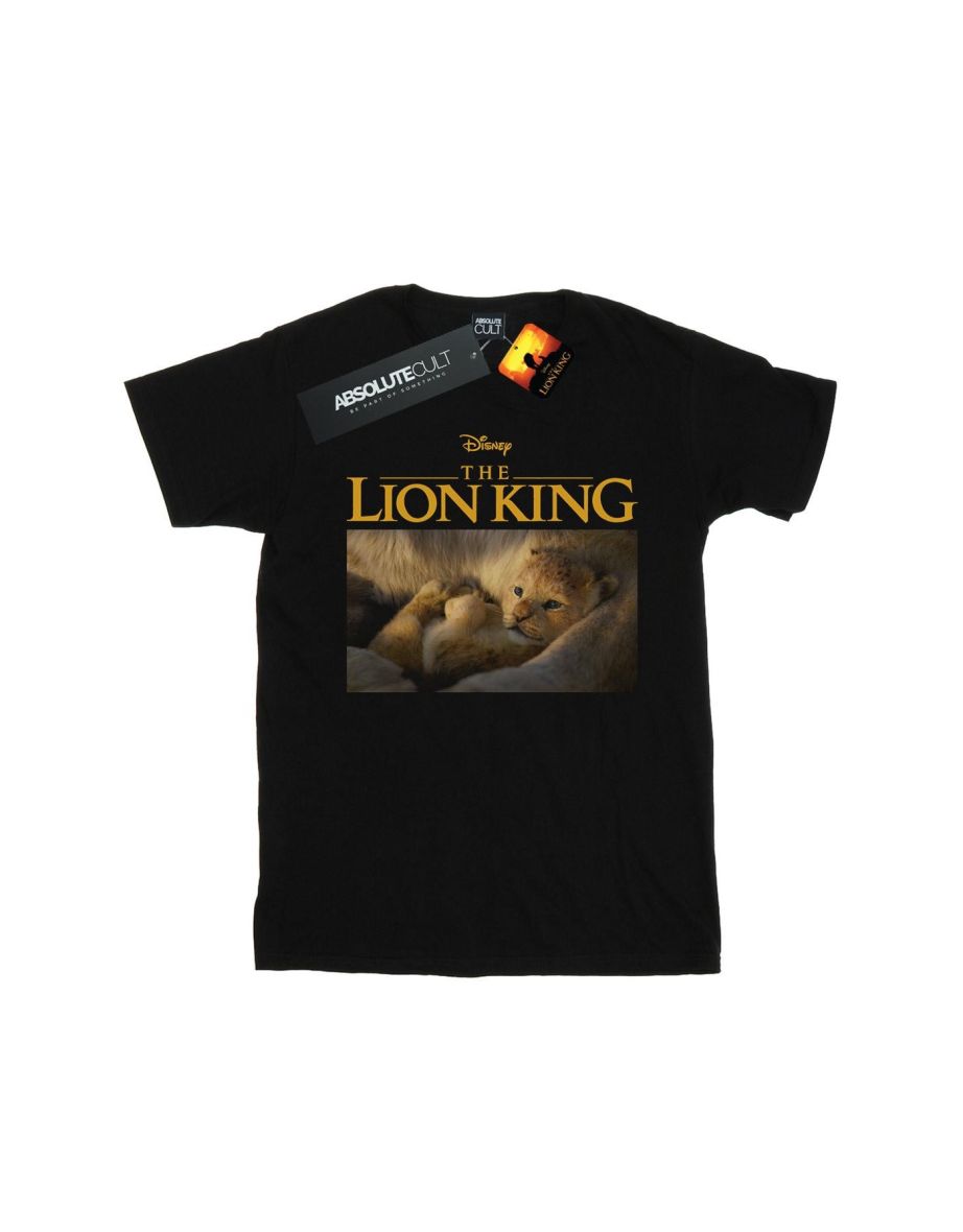 Disney Boys The Lion King Movie Baby Simba Photo T-Shirt - Black