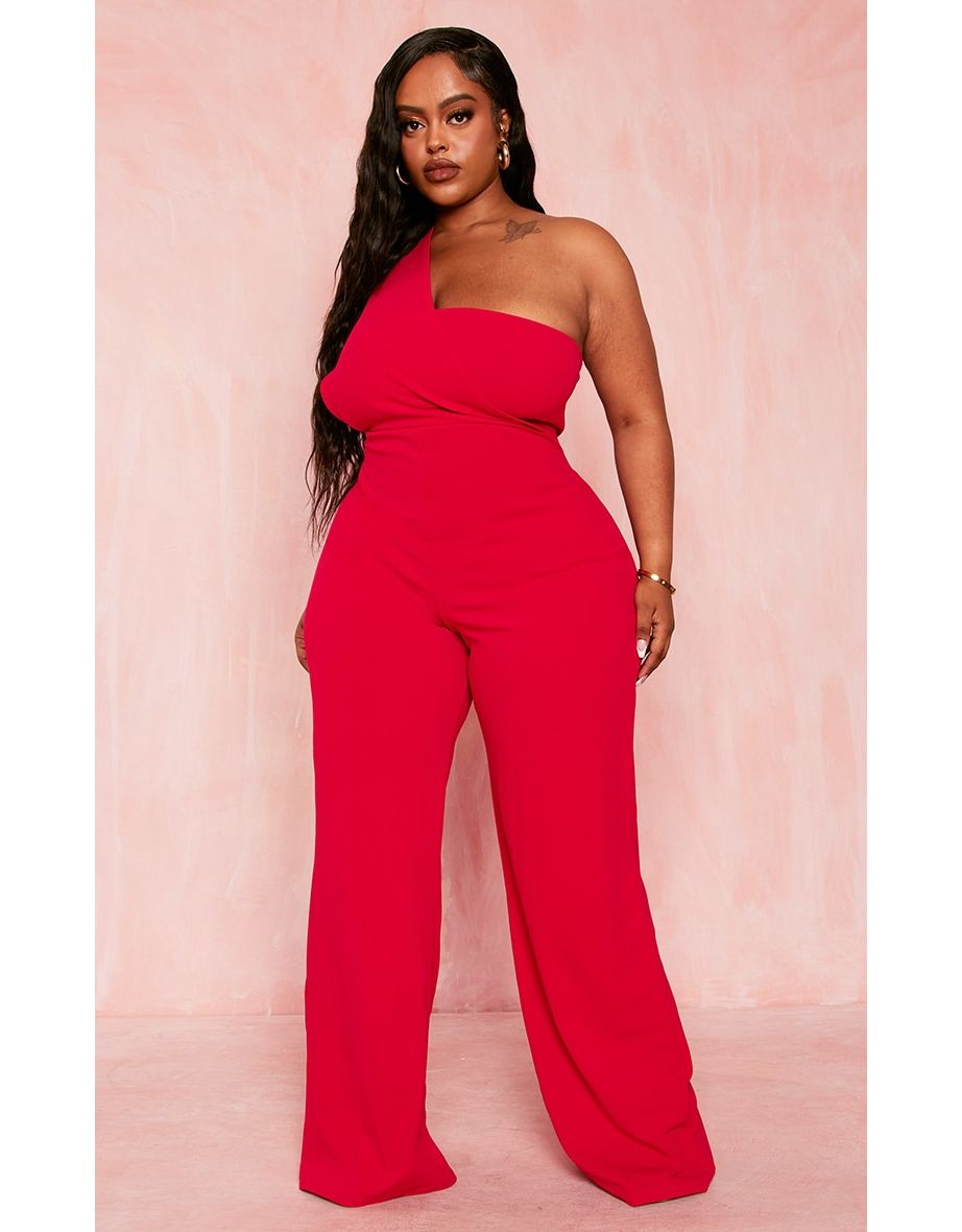 Love Square Plus Size Lace-Yolk Jumpsuit | Priyanka Chopra Wore a Sexy Red  Jumpsuit While Being Serenaded by Nick Jonas | POPSUGAR Fashion Photo 9