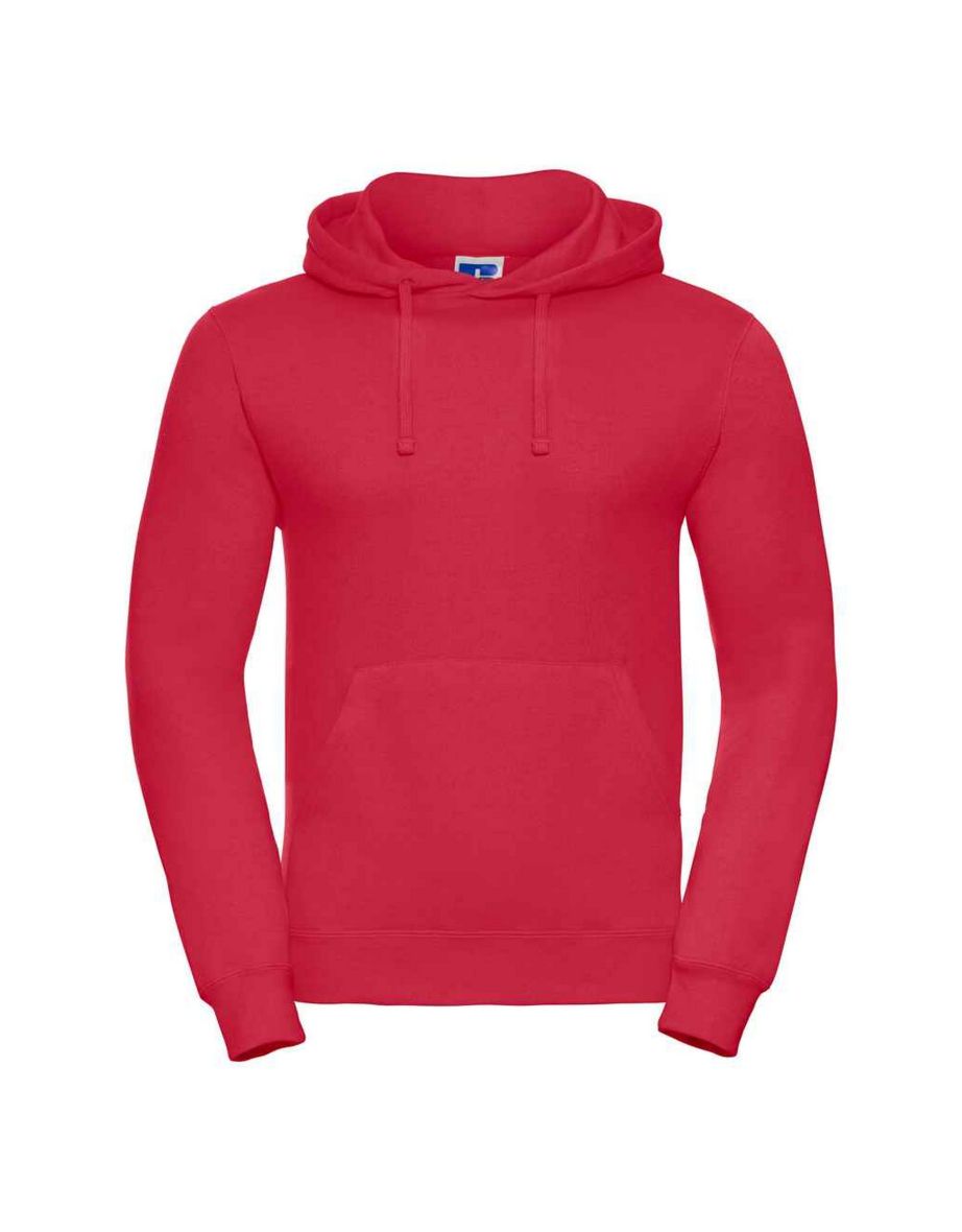 Russell Mens Plain Hoodie - Classic Red