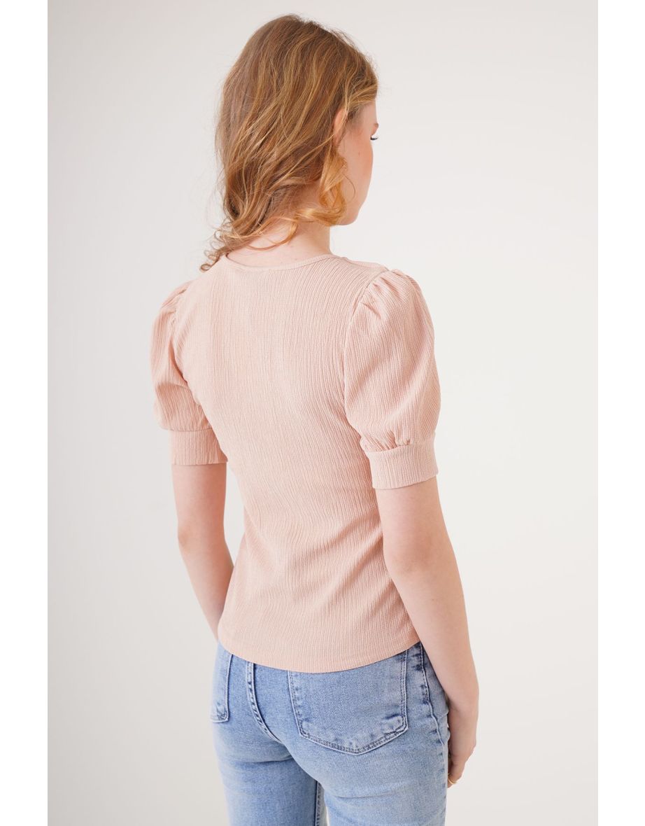 Blouse - Brown - Regular fit - 4