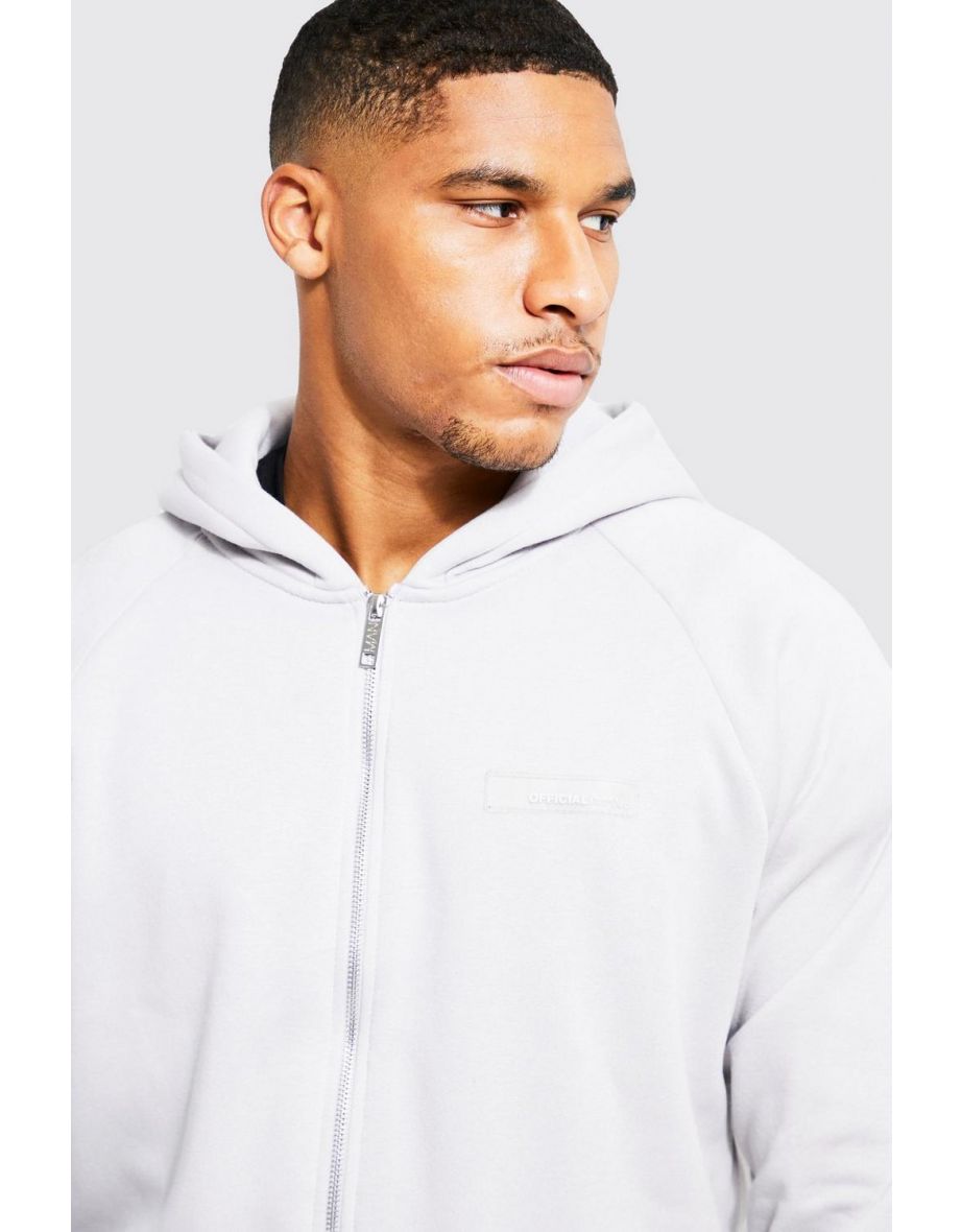 Tall Man Cargo Short Hooded Tracksuit - light grey - 2