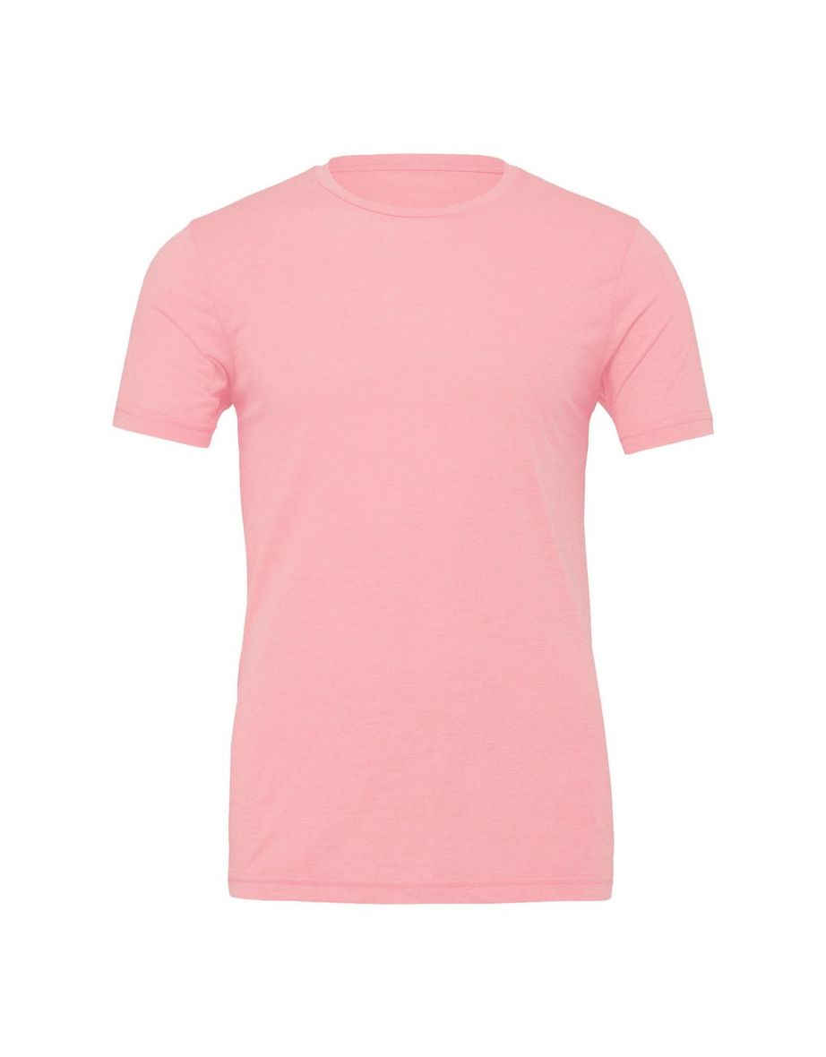 Canvas Unisex Jersey Crew Neck T-Shirt / Mens Short Sleeve T-Shirt - Pink