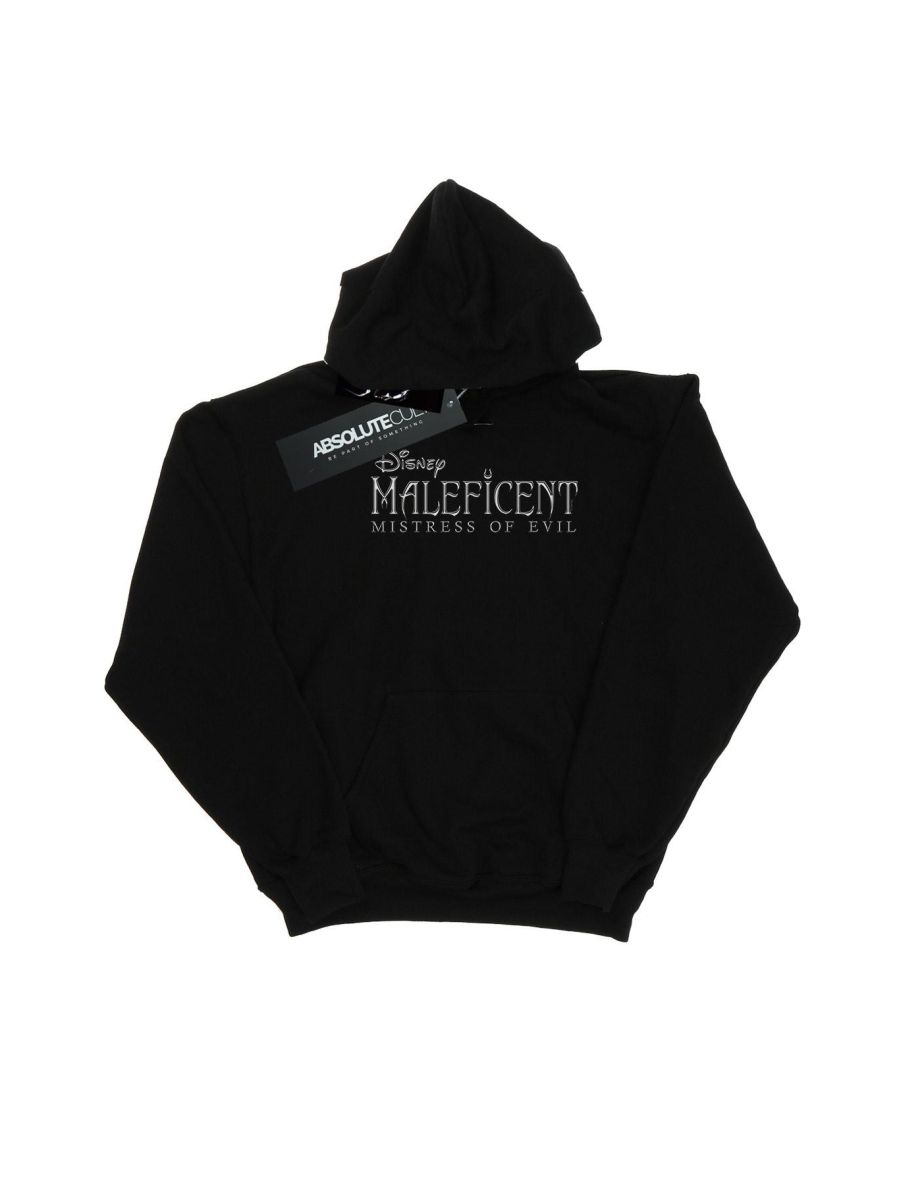 Disney Boys Maleficent Mistress Of Evil Logo Hoodie - Black