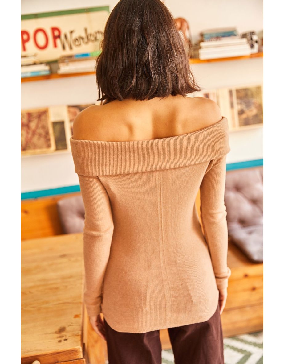 Women's Brown Madonna Collar Sharding Camisole Camisole - 3