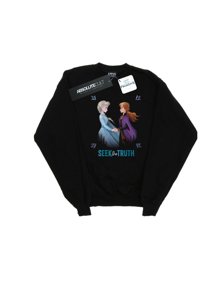 Disney Boys Frozen 2 Elsa And Anna Seek The Truth Sweatshirt - Black