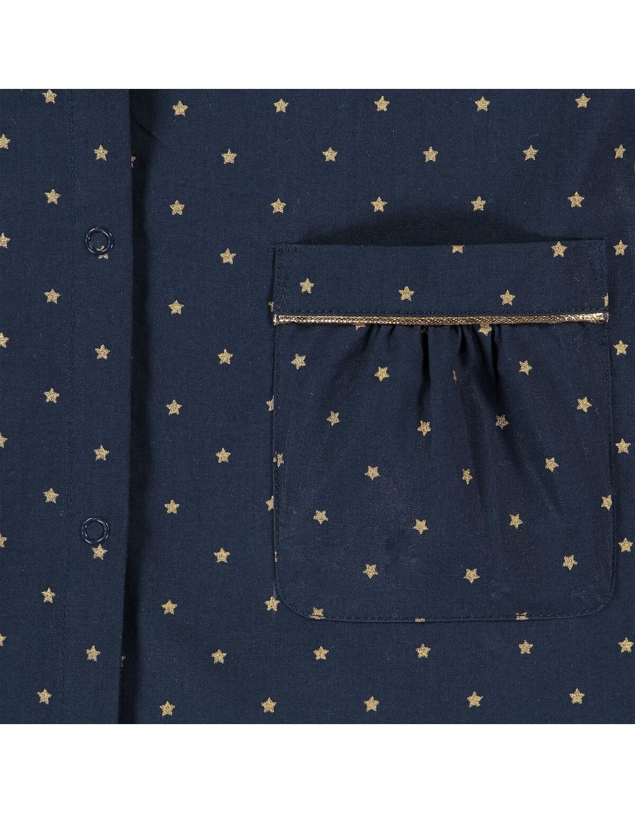 Star Print Cotton Smock - 3