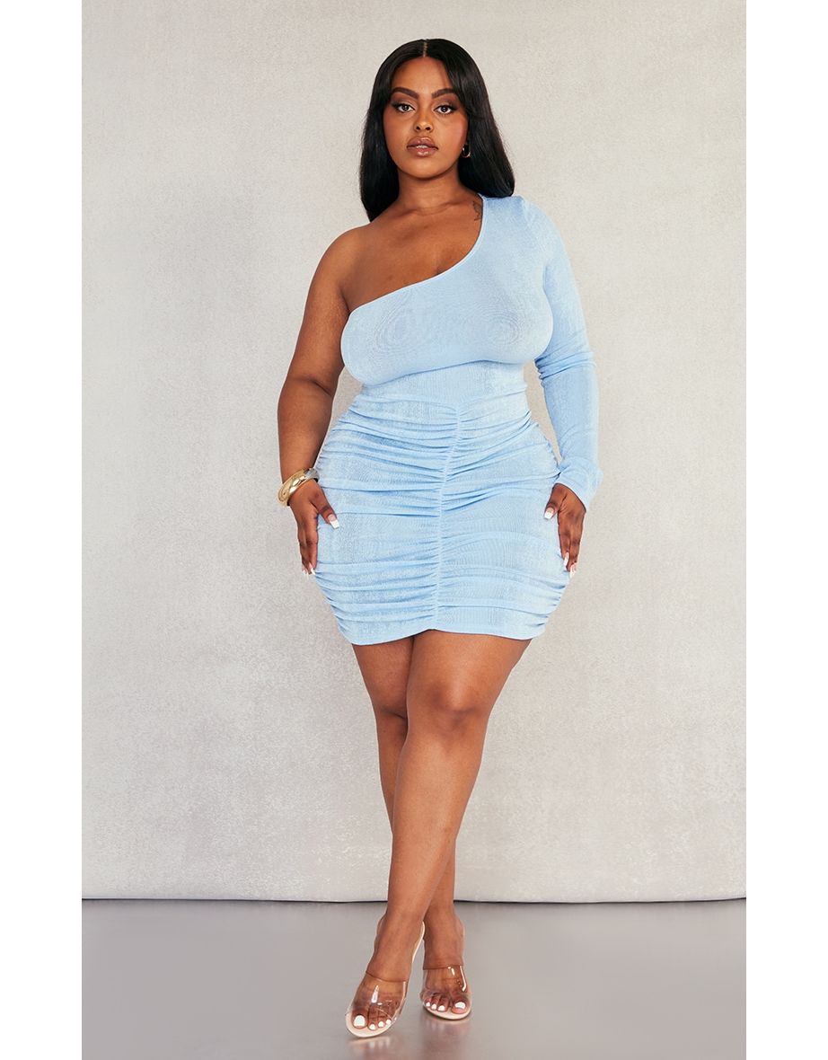 Blue bodyc fashion s dress plus size