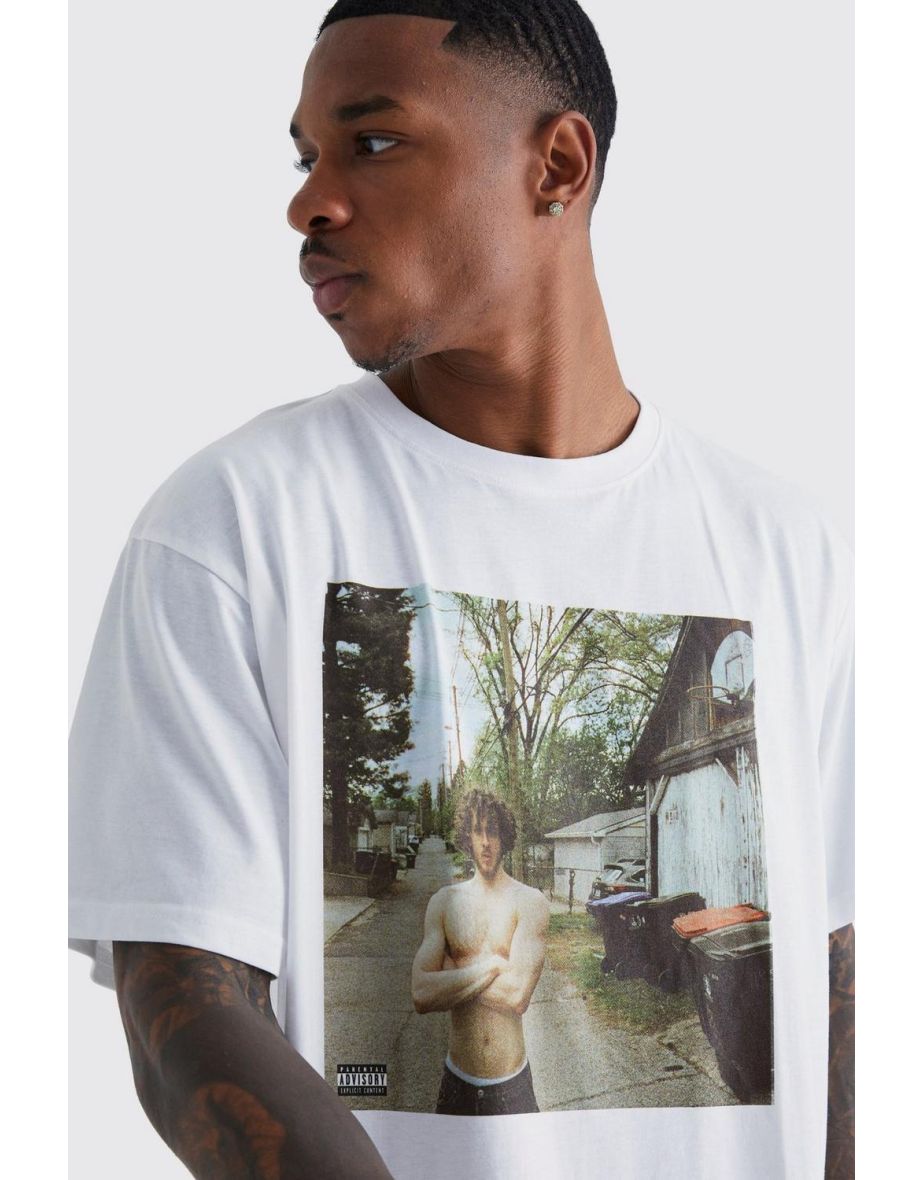 Oversized Jack Harlow License T-shirt - sand - 2