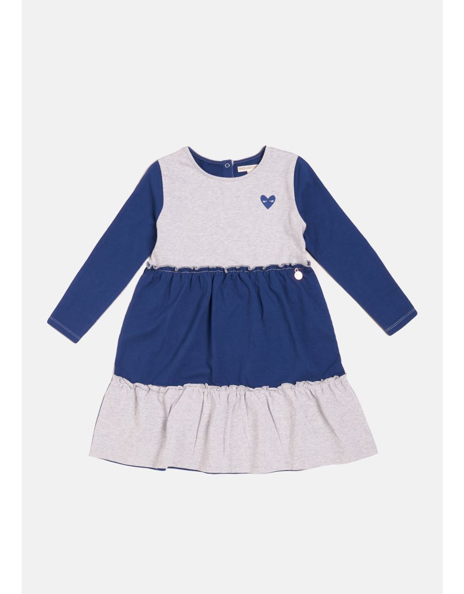 Bree Colour Grey Block Jersey Dress