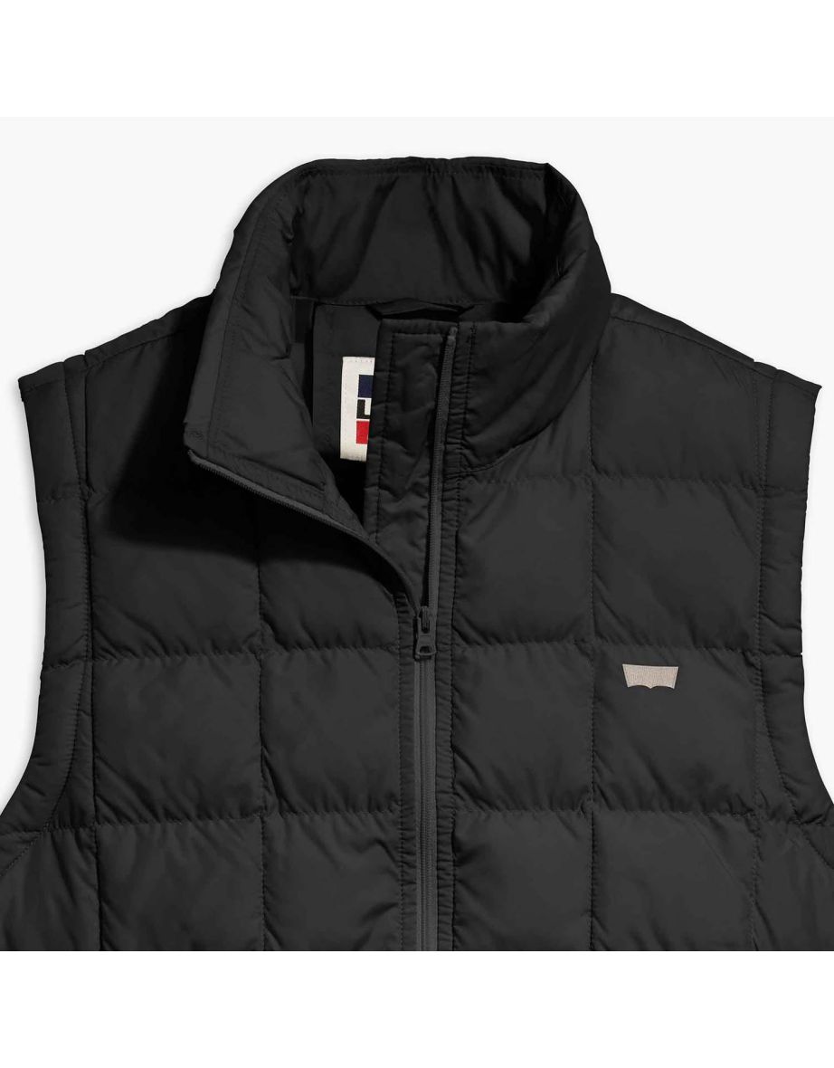 Women's Levis Briar Puffer Gilet in Black - 3