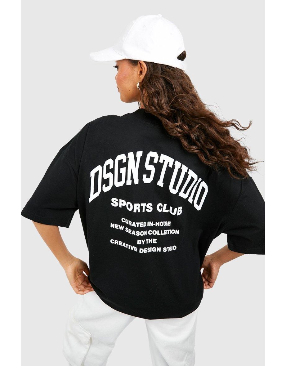Dsgn Studio Sports Club Oversized T-shirt - black