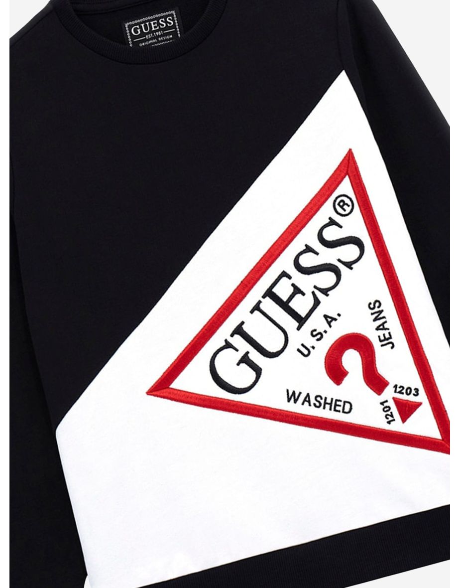 Boys Logo Sweatshirt in Black - 2