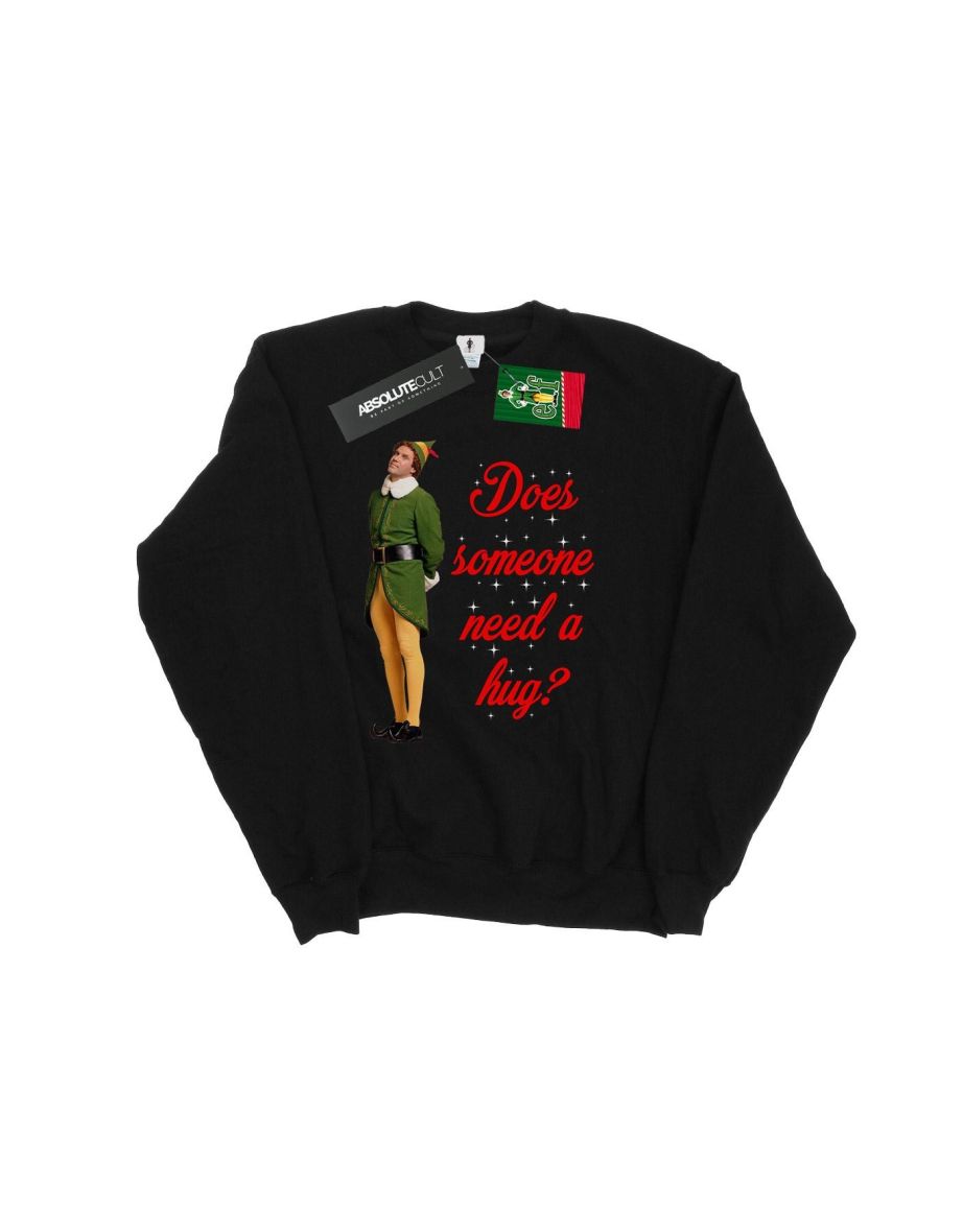 Elf Boys Hug Buddy Sweatshirt - Black