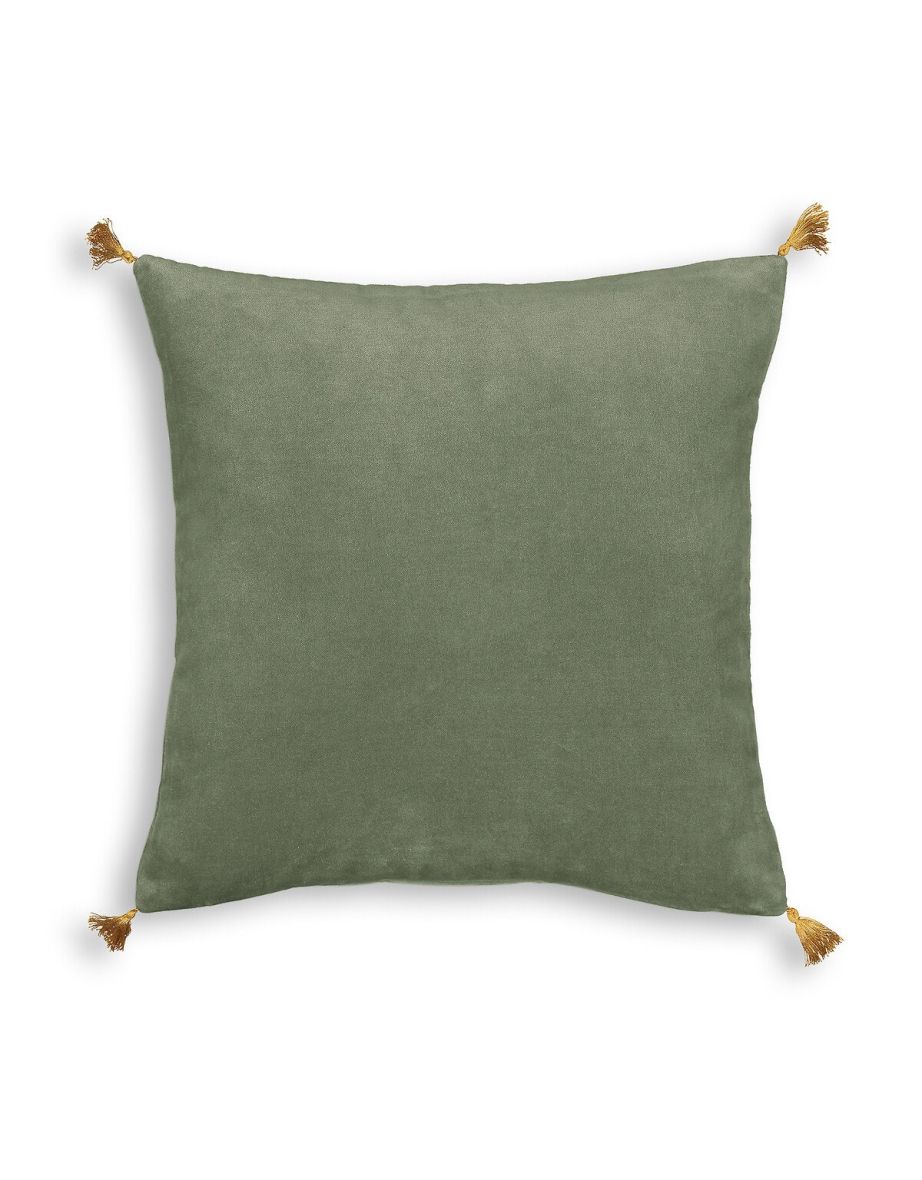 Paula Square Tassel Velvet Pillowcase