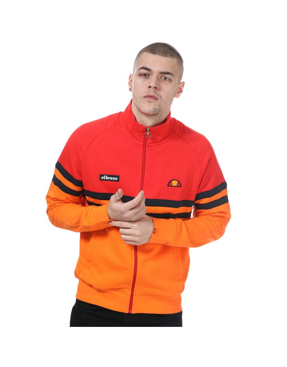 Men's Ellesse Rimini Track Top in Red