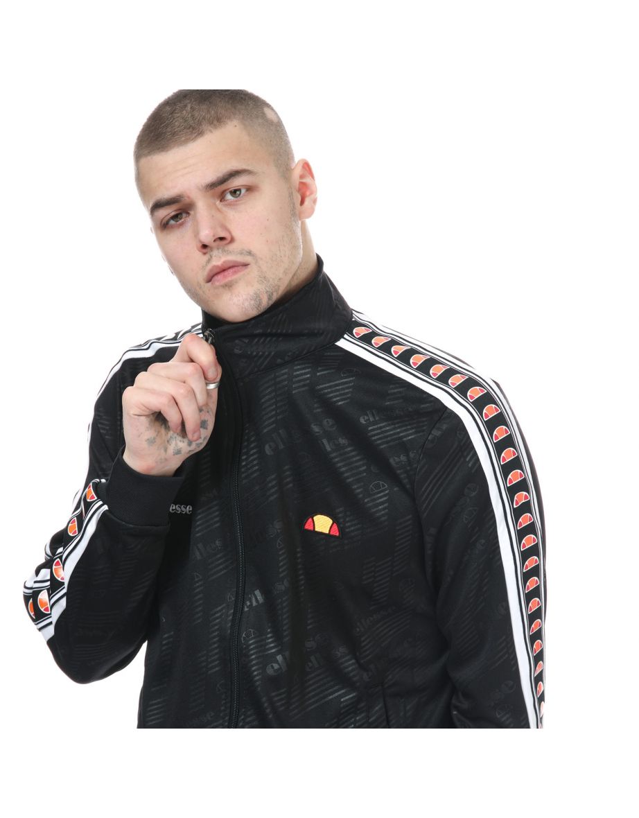 Men's Ellesse Track Top in Black - 5