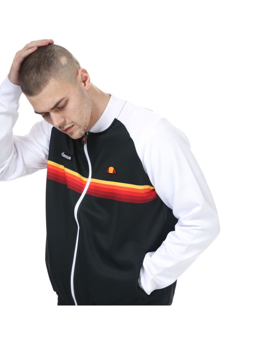 Men's Ellesse Track Top in Black - 5
