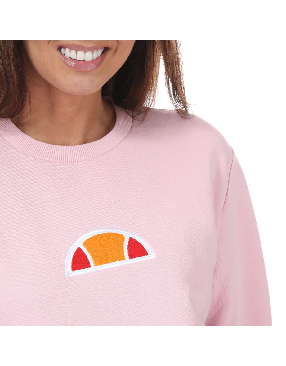 Women's Ellesse Crew Neck Sweatshirt in Pink - 5