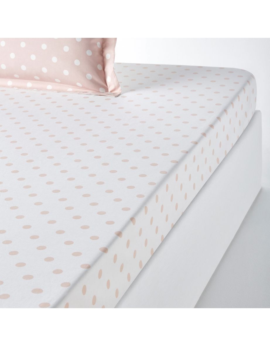 Clarisse Polka Dot Cotton Fitted Sheet - 1