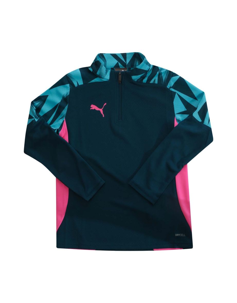 Boy's Puma Juniors IndividualFINAL 1/4 Zip Top in Blue