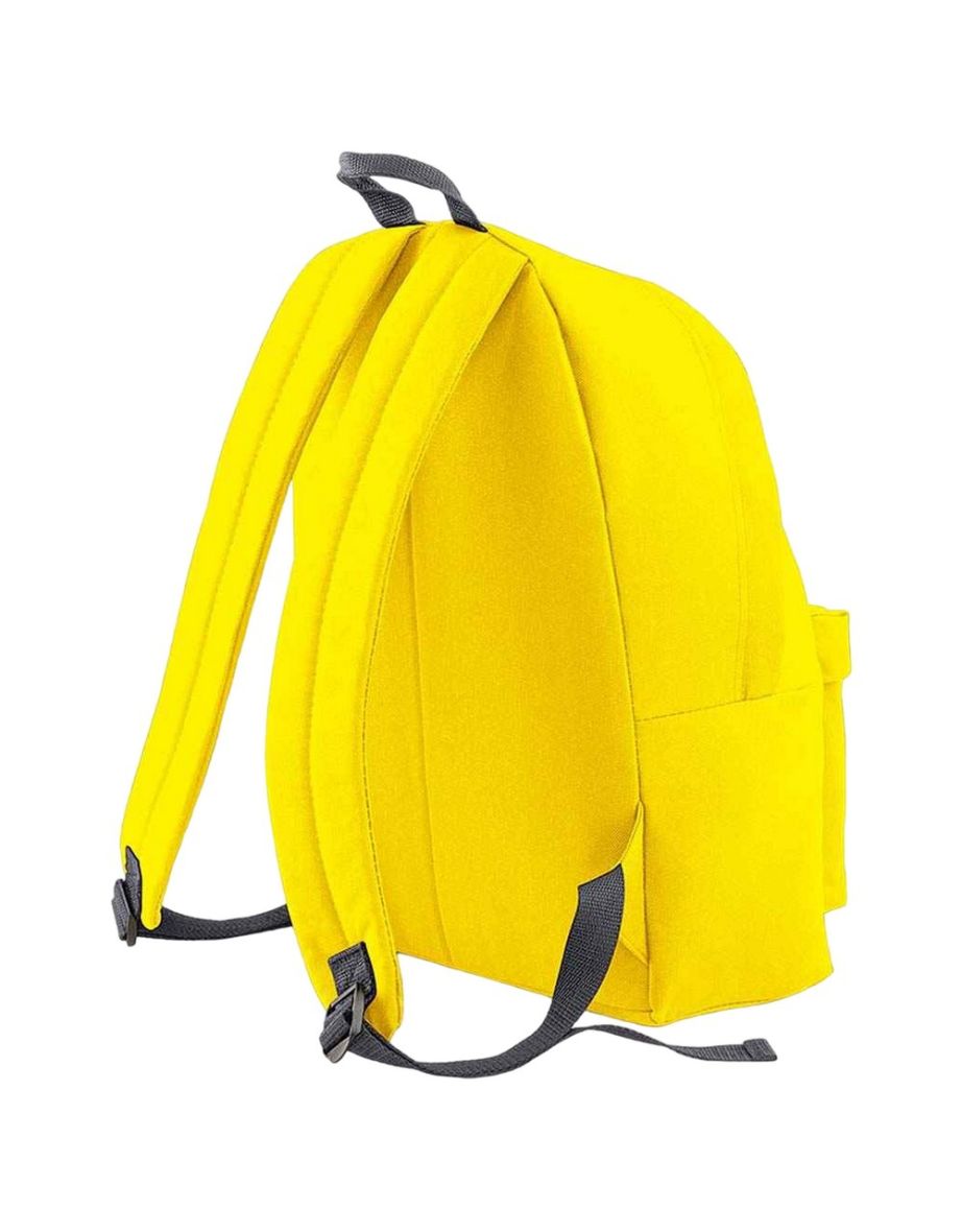 Bagbase Original Plain Backpack - Yellow/Graphite Grey - 1