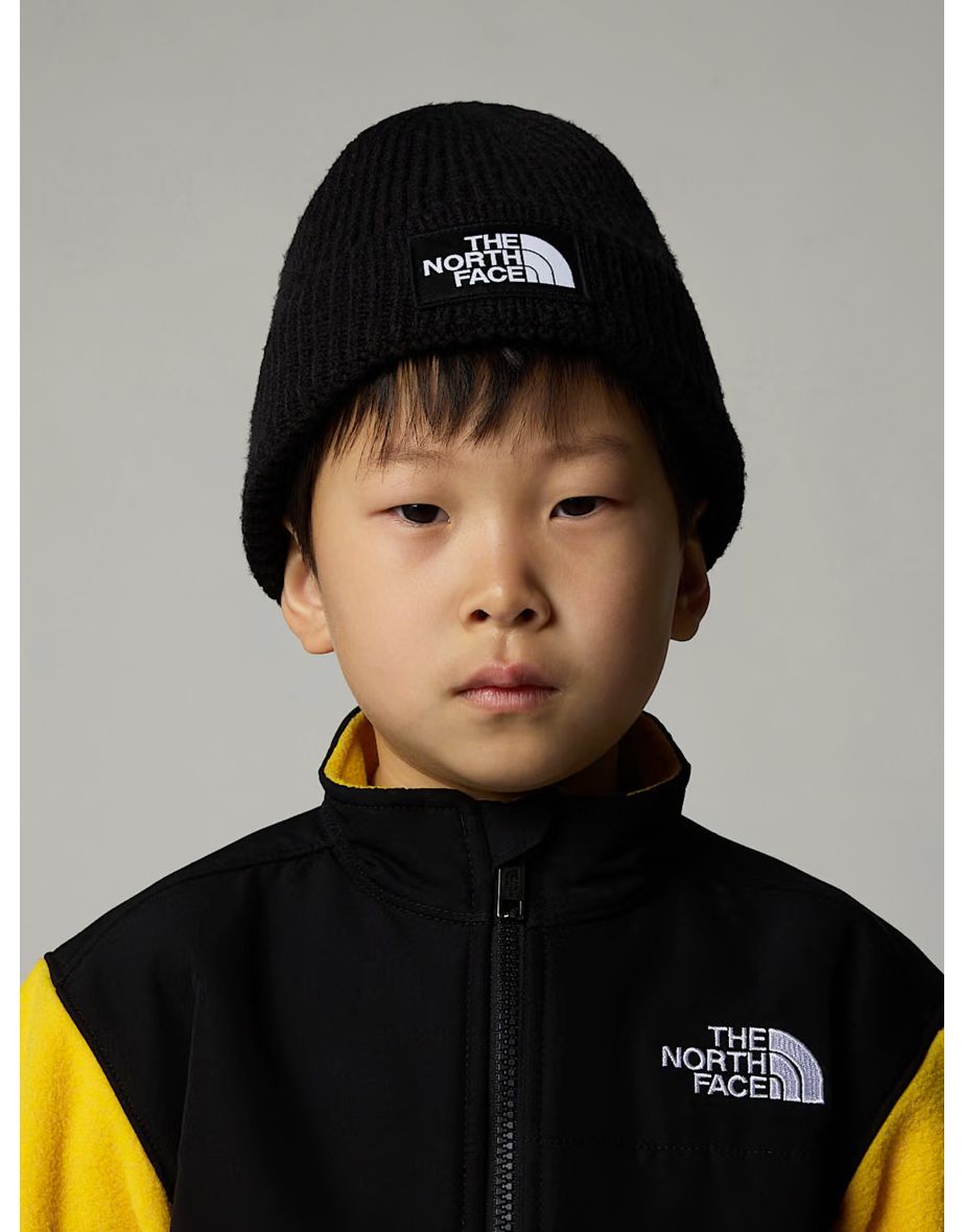 Kids Salty Lined Beanie in Black