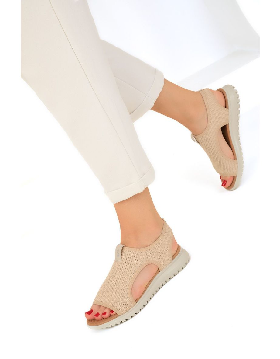 Nude-Nude Women's Sandals