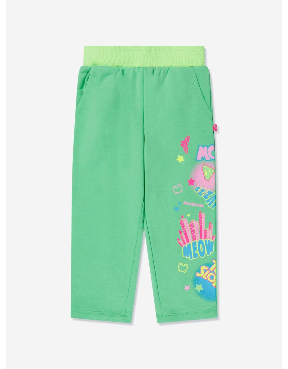 Girls DC Comics Joggers in Green - 3