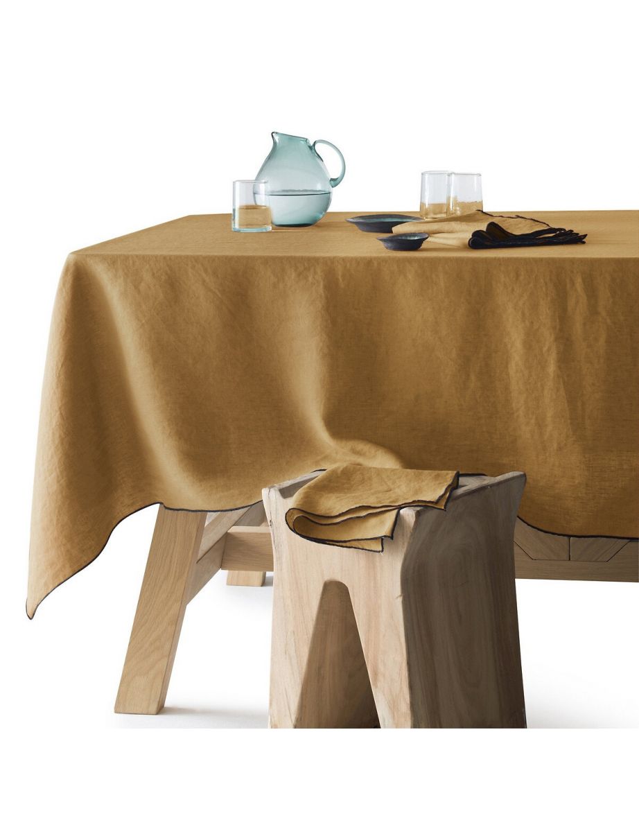 Suzy Washed Linen Tablecloth