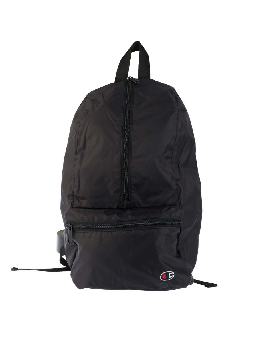 Champion top load logo black backpack sale