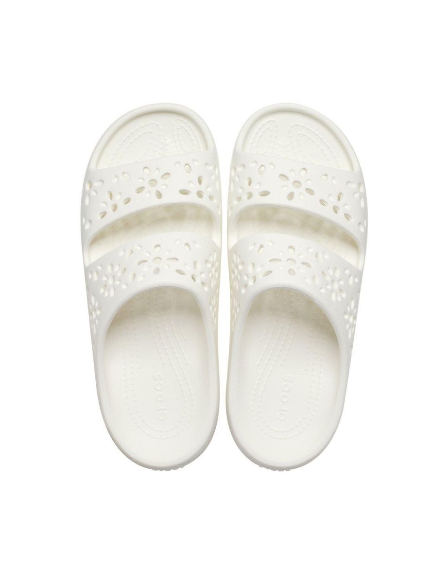 Classic Floral Cut Out Sandal Chalk - 3