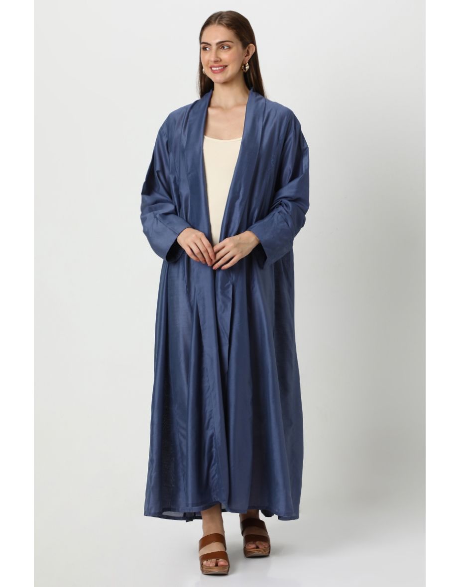Solid Colored Outwear Women Abaya - 5