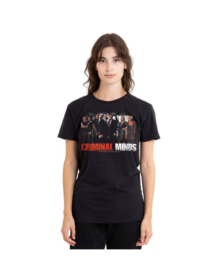 Criminal Minds Unisex Adult The Brain Trust T-Shirt - Black