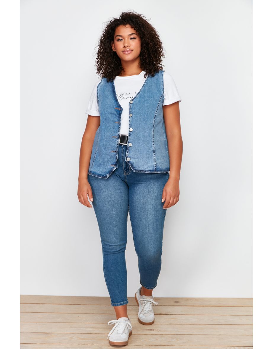 Blue Denim Vest