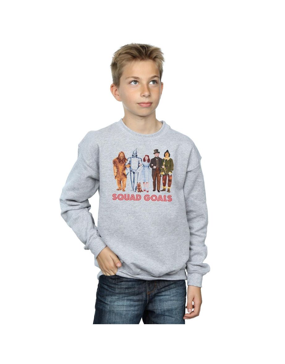 The Wizard Of Oz Boys Squad Goals Sweatshirt - Sports Grey