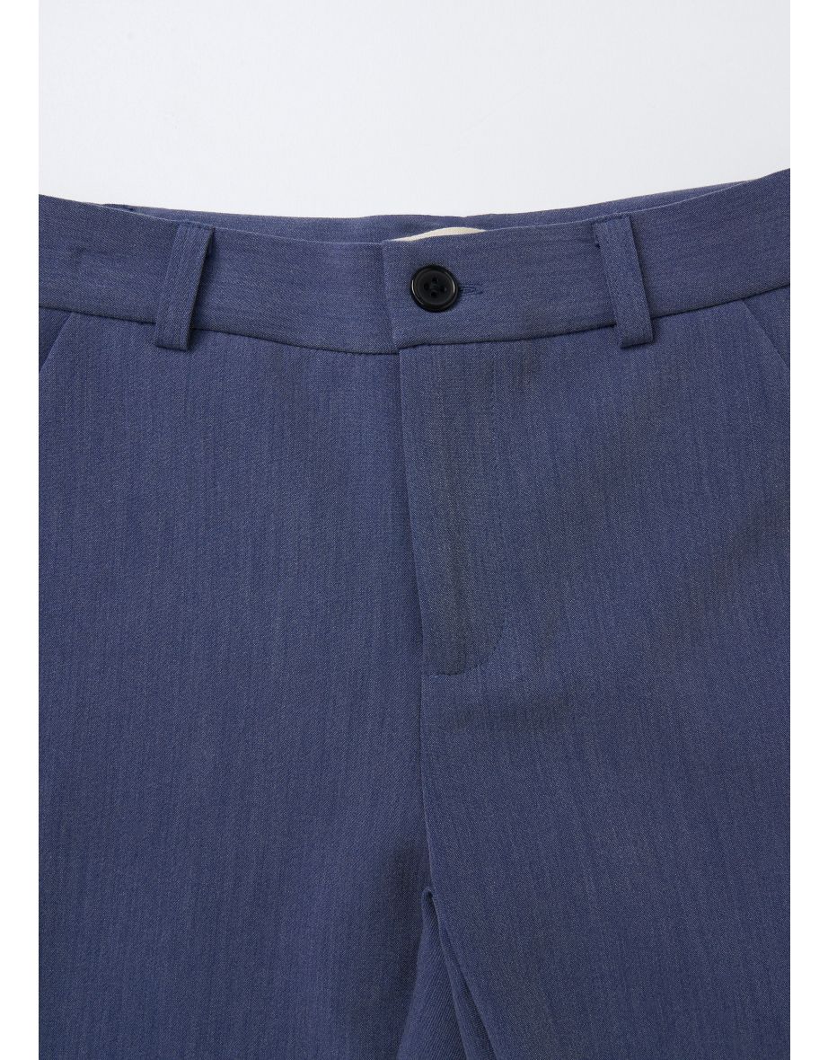 Lorenzo Blue Smart Trouser - 4