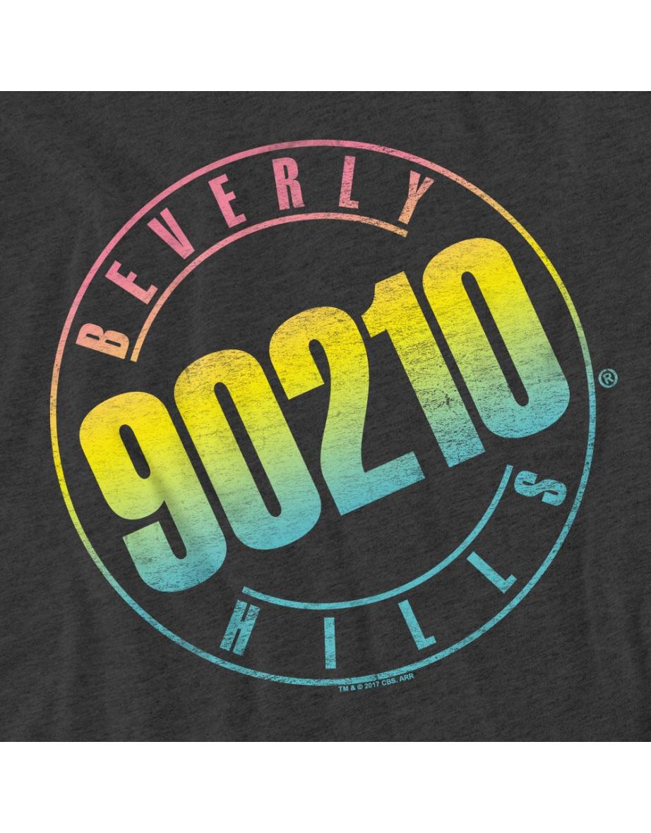 90210 Unisex Adult Colour Blend Logo T-Shirt - Charcoal - 3