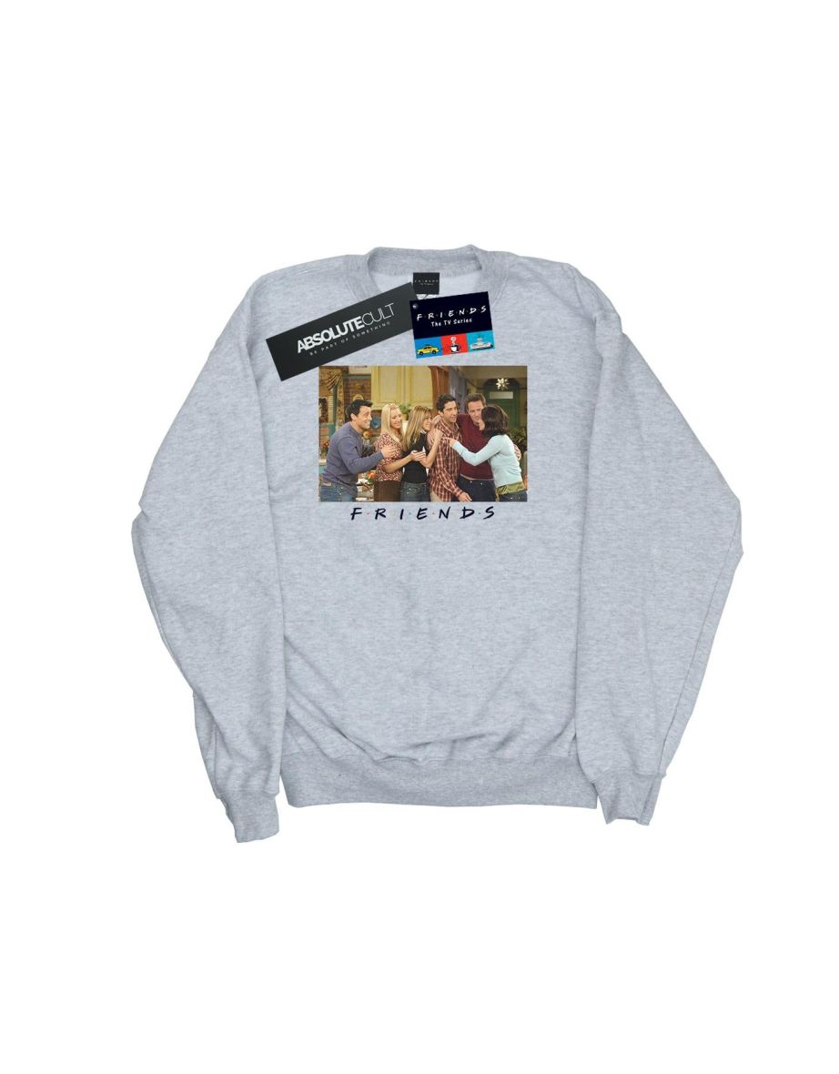 Friends Girls Group Photo Apartment Sweatshirt - Sports Grey