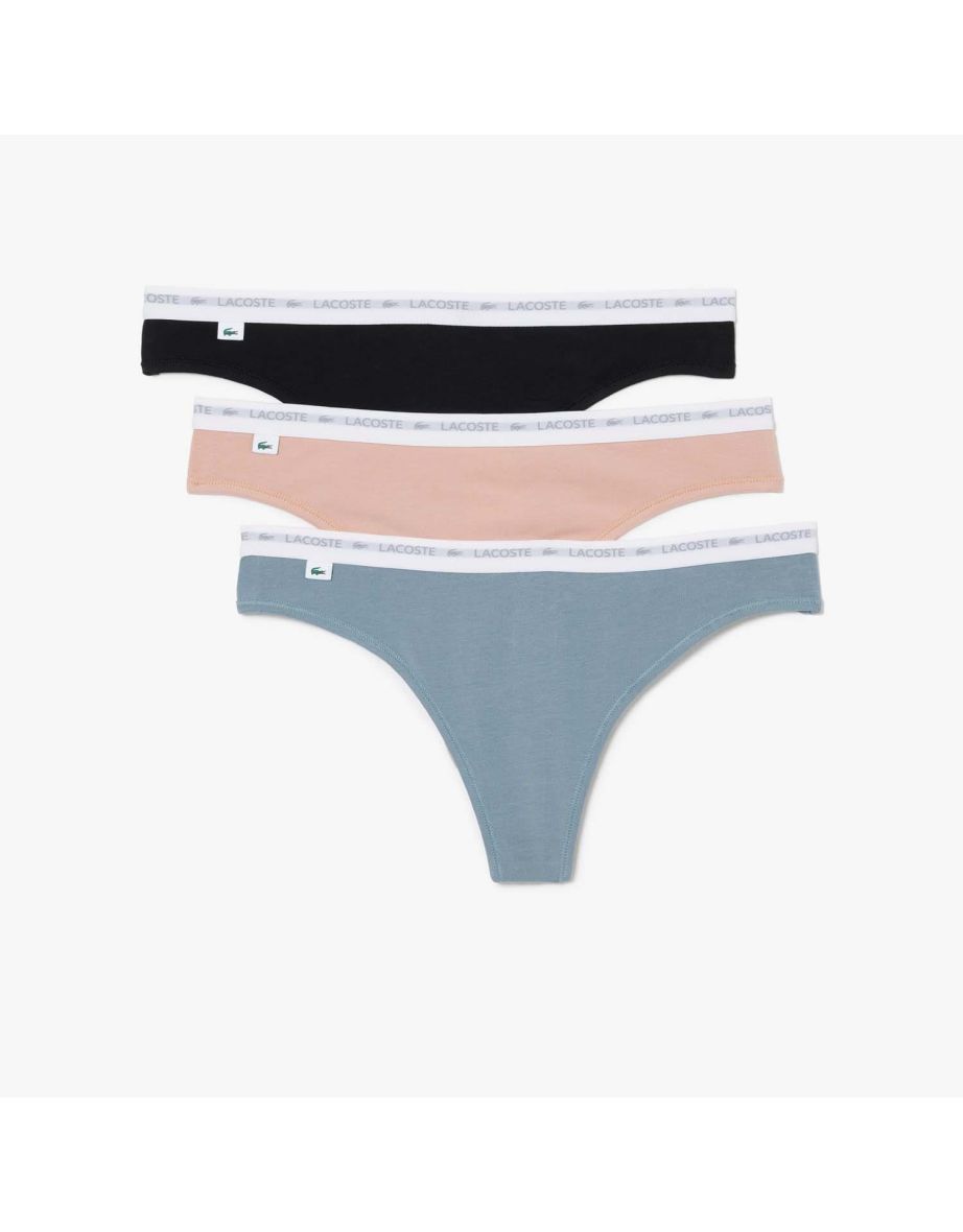 Women's Lacoste 3 Pack Stretch Cotton String Briefs in other